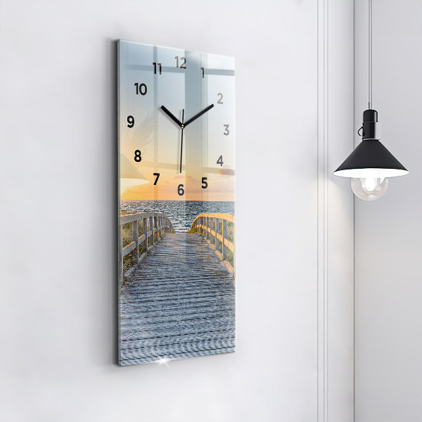 Vertical wall clock Beach Holidays