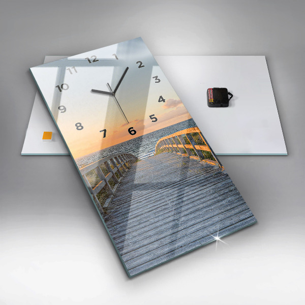 Vertical wall clock Beach Holidays