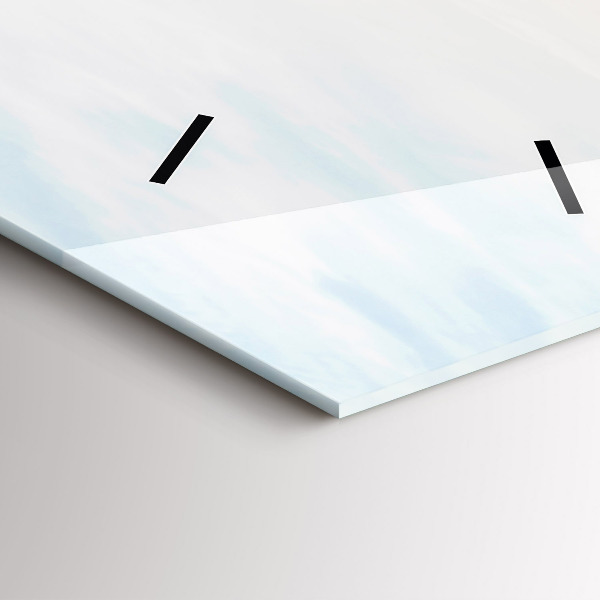 Vertical wall clock Sunset over the sea