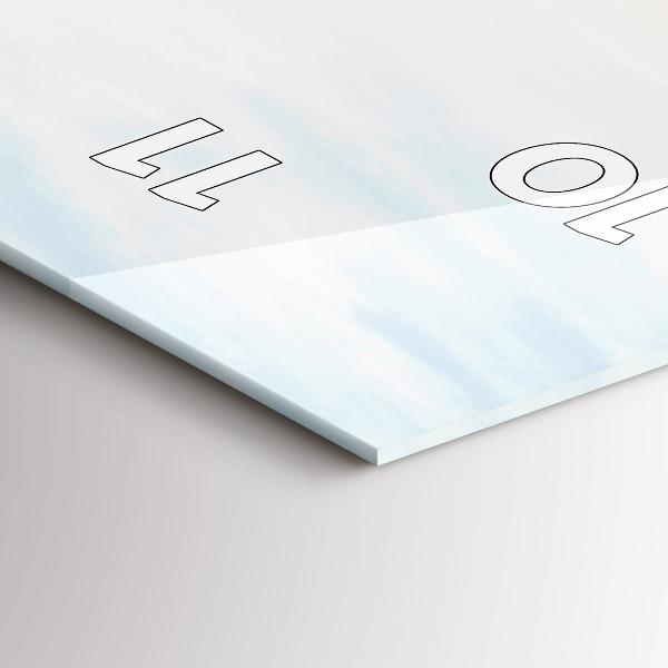 Vertical wall clock Sunset over the sea