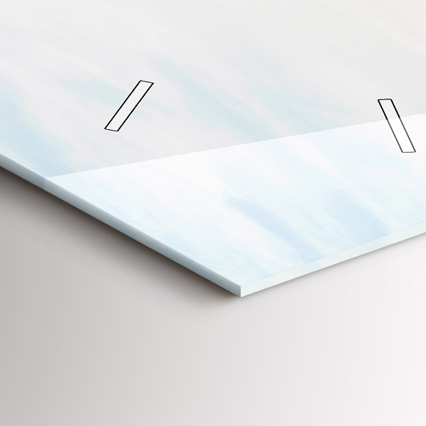 Vertical wall clock Sunset over the sea