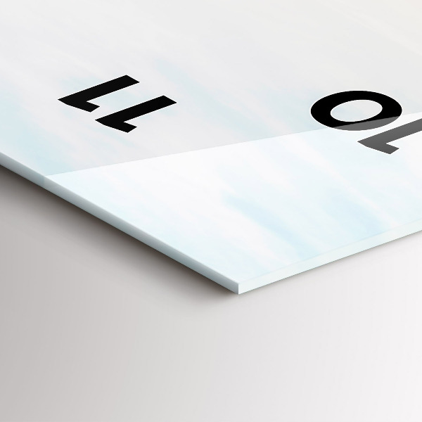 Vertical wall clock Sunset over the sea