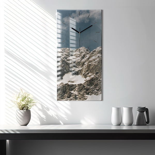 Vertical wall clock Watzmann Mountains
