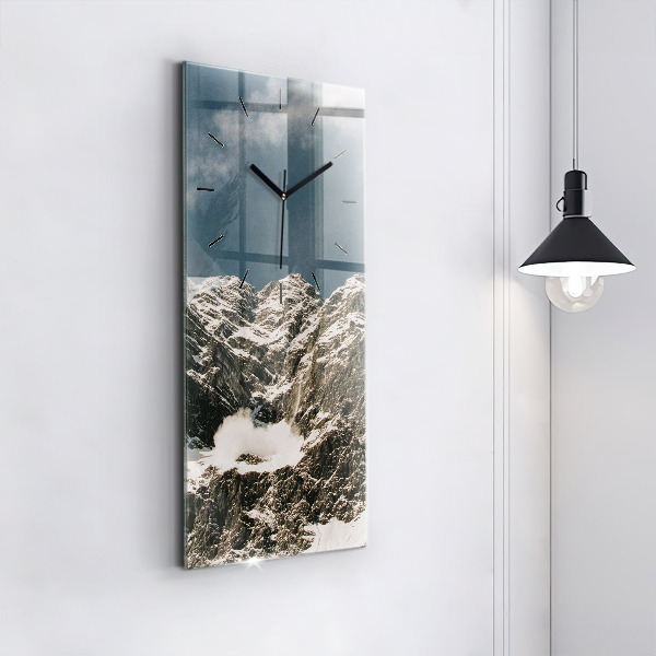 Vertical wall clock Watzmann Mountains