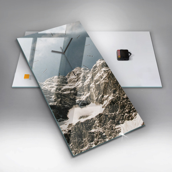 Vertical wall clock Watzmann Mountains