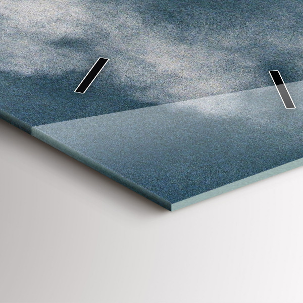 Vertical wall clock Watzmann Mountains