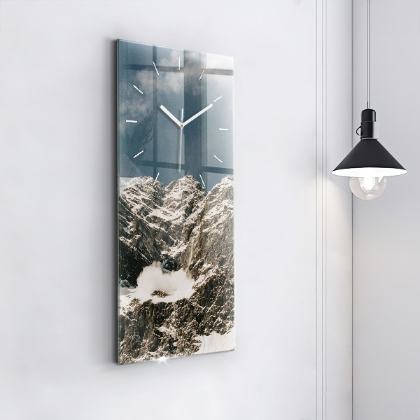 Vertical wall clock Watzmann Mountains