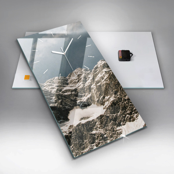 Vertical wall clock Watzmann Mountains