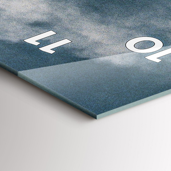 Vertical wall clock Watzmann Mountains