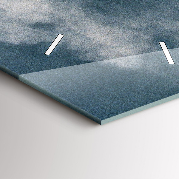 Vertical wall clock Watzmann Mountains