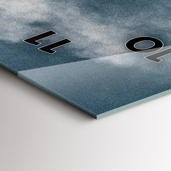 Vertical wall clock Watzmann Mountains