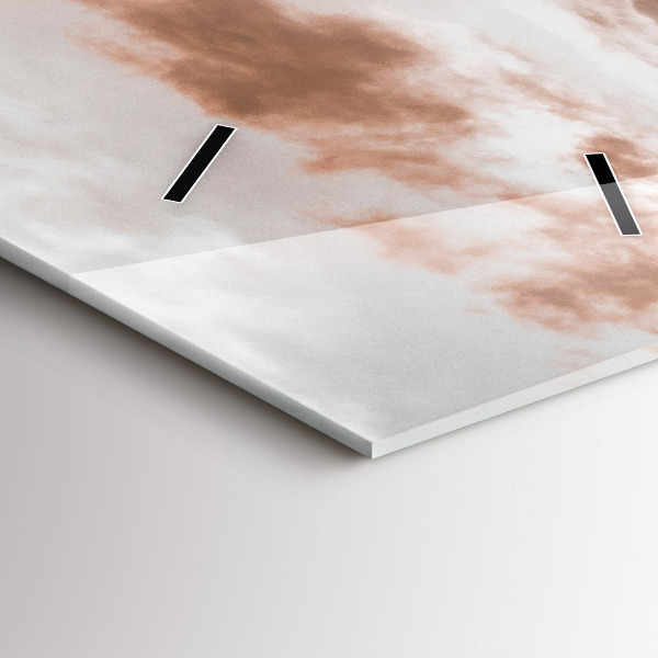 Vertical wall clock Spiš Castle in Slovakia