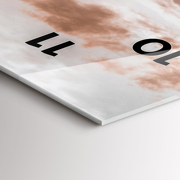 Vertical wall clock Spiš Castle in Slovakia