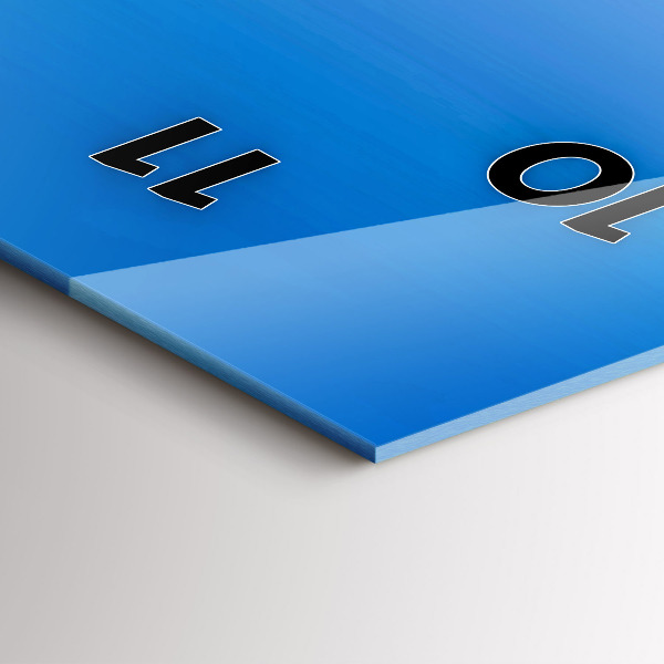 Vertical wall clock Spiš Castle in Slovakia