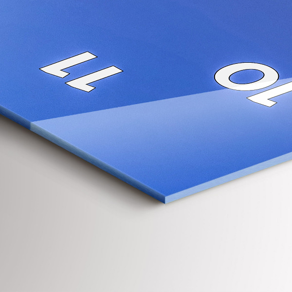 Vertical wall clock The city lit up at night