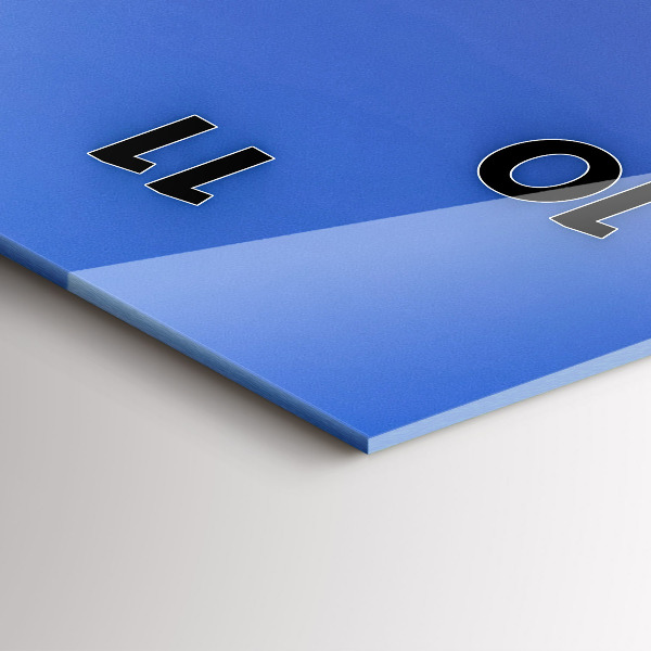 Vertical wall clock The city lit up at night