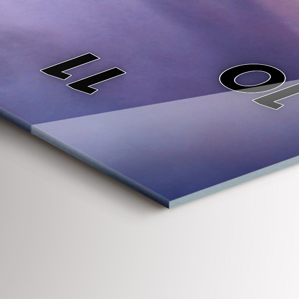 Vertical wall clock Stone head