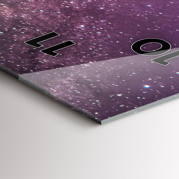 Vertical wall clock Mountain Landscape