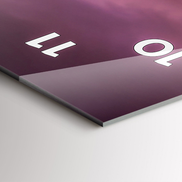 Vertical wall clock North Scottsdale Sunset