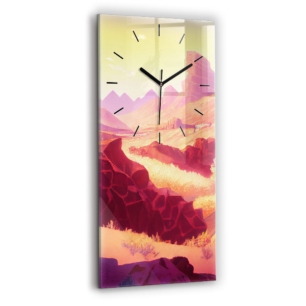 Vertical wall clock Arizona Desert
