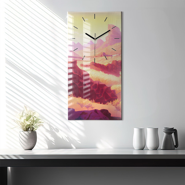 Vertical wall clock Arizona Desert