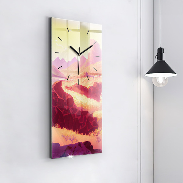Vertical wall clock Arizona Desert