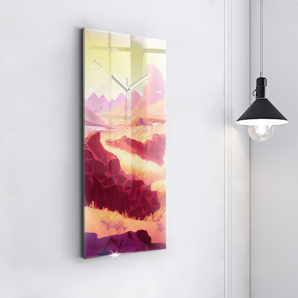 Vertical wall clock Arizona Desert