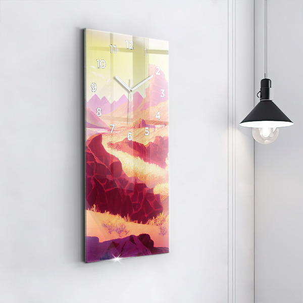 Vertical wall clock Arizona Desert