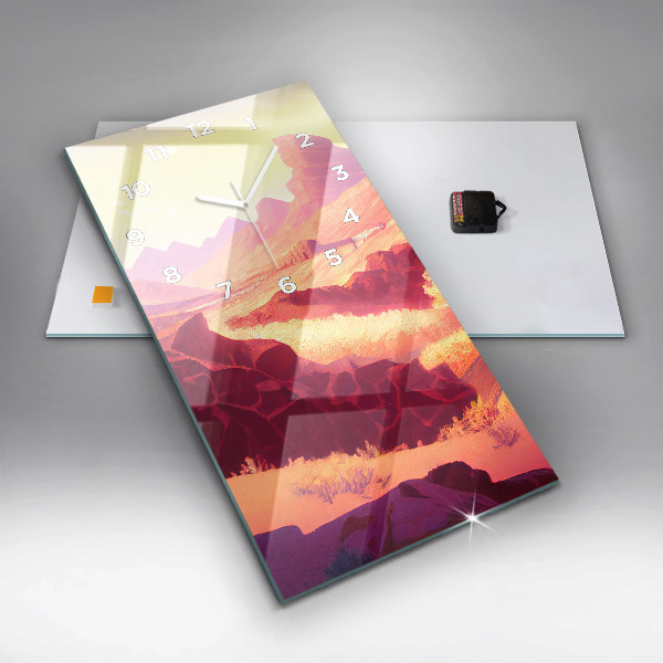 Vertical wall clock Arizona Desert