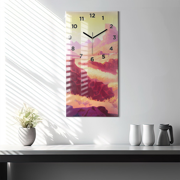 Vertical wall clock Arizona Desert