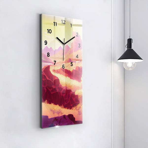 Vertical wall clock Arizona Desert