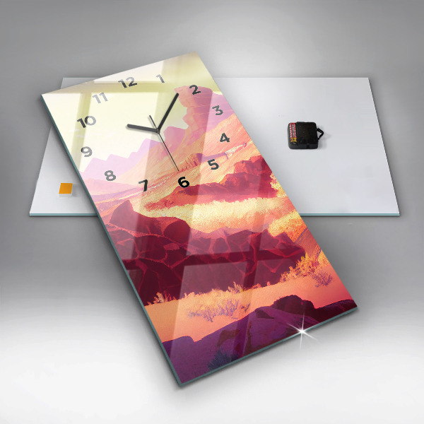 Vertical wall clock Arizona Desert