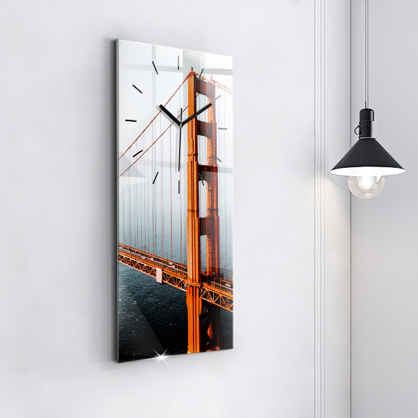 Vertical wall clock Golden Gate Bridge