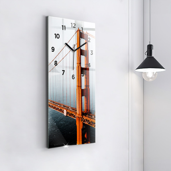 Vertical wall clock Golden Gate Bridge