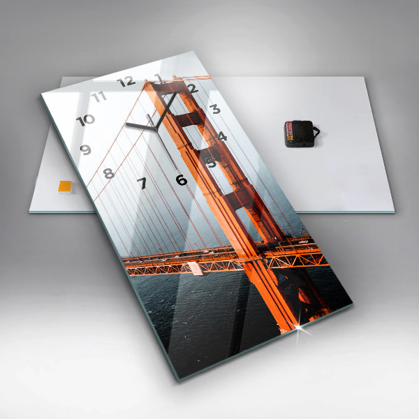 Vertical wall clock Golden Gate Bridge
