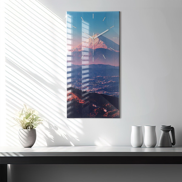 Vertical wall clock Mountains in San Antonio USA