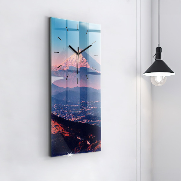 Vertical wall clock Mountains in San Antonio USA
