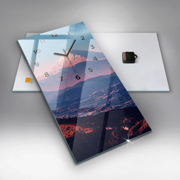 Vertical wall clock Mountains in San Antonio USA