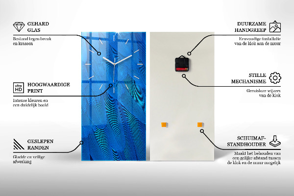 Vertical wall clock Architecture in the USA