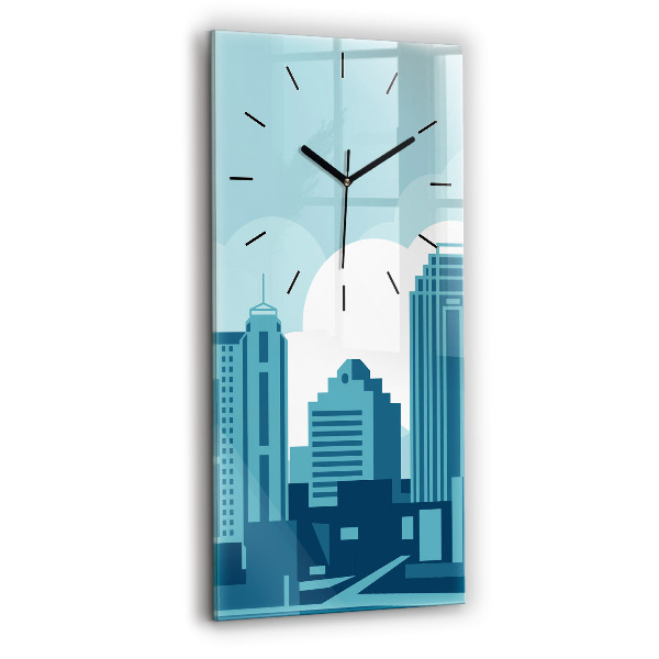 Vertical wall clock Architecture in the USA