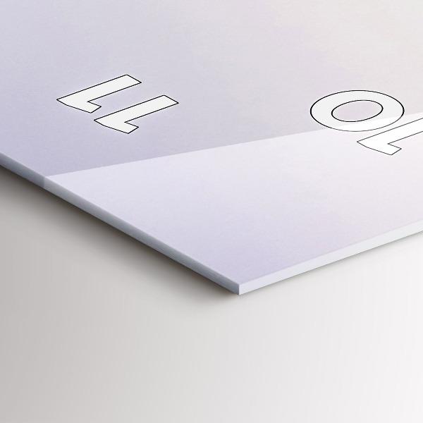 Vertical wall clock Lake and Pyrenees Mountains