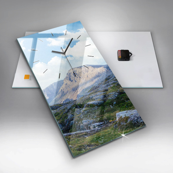 Vertical wall clock Rocky Landscape