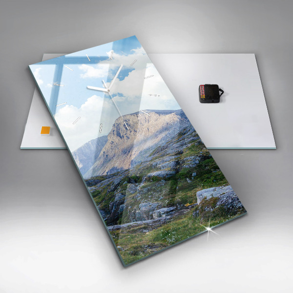 Vertical wall clock Rocky Landscape