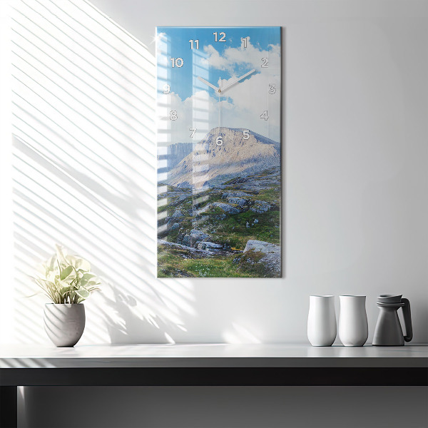 Vertical wall clock Rocky Landscape