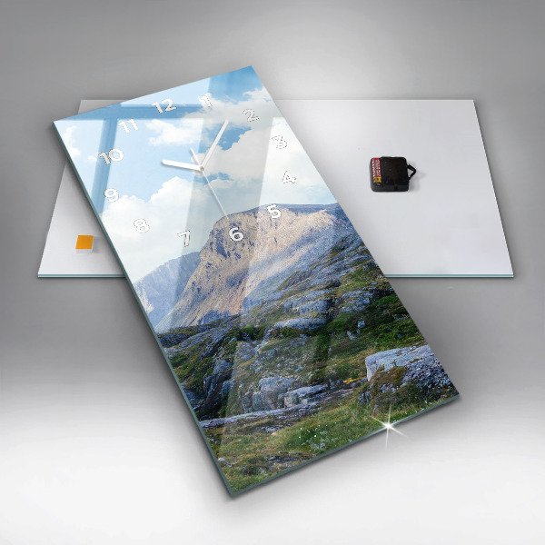 Vertical wall clock Rocky Landscape