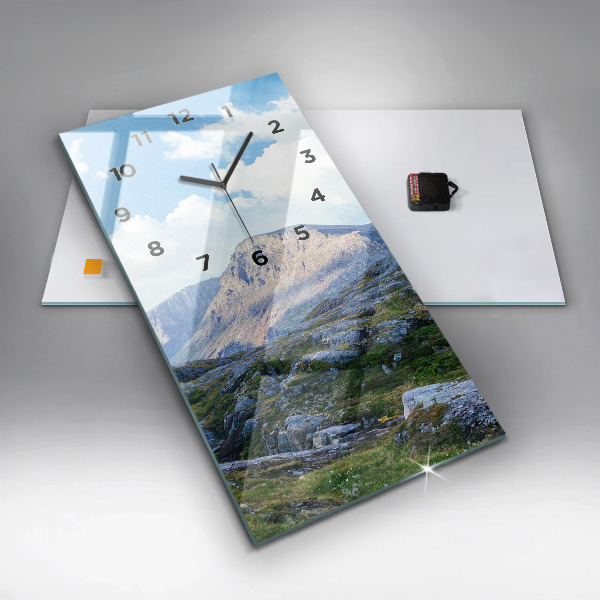 Vertical wall clock Rocky Landscape