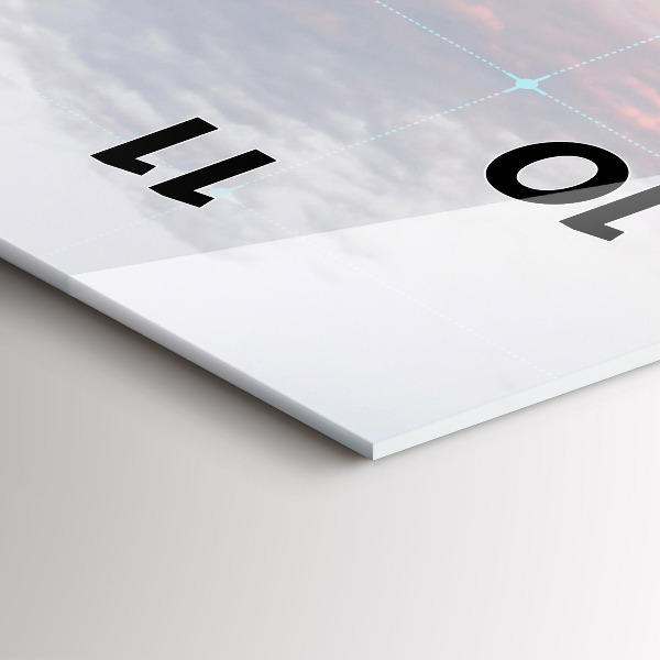 Vertical wall clock Skyscrapers in Philadelphia