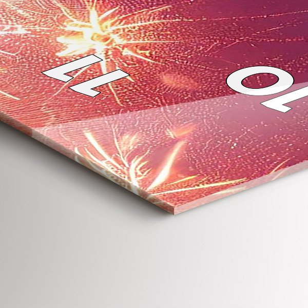 Vertical wall clock Philadelphia City at Night