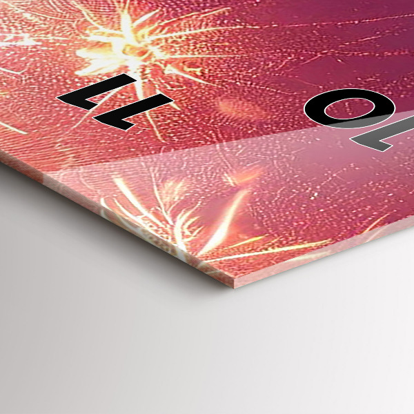 Vertical wall clock Philadelphia City at Night