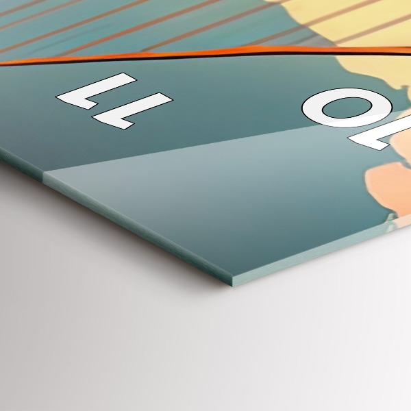 Vertical wall clock San Francisco Bridge